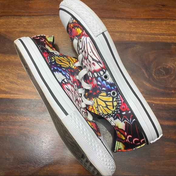 Converse All Star Lo Youth Butterflies Sneakers - Picture 4 of 12
